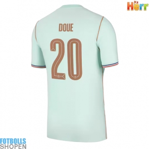 Billiga Frankrike Desire Doue #20 Bortatröja VM 2026 Kortärmad